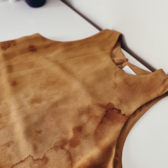 OAK & FORT Burnt Orange/Rustic Orange Racerback Flowy Tank Top - Picture 5 of 5